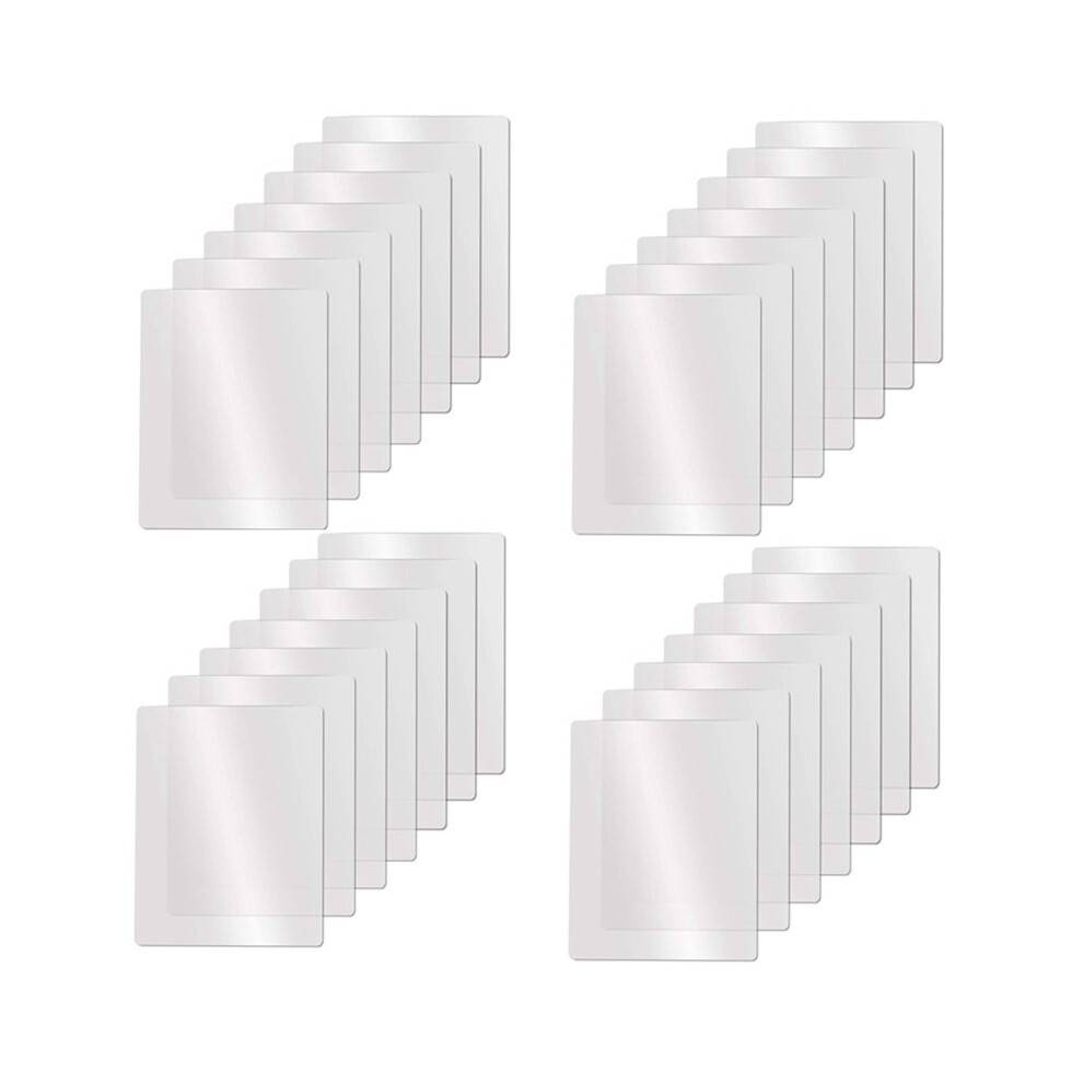 Clear Flexible Plastic Cutting Board Mats Set, Frosted Clear Kitchen Cutting Board Clear Mats 17.5 x 12 Inches,Set of 28