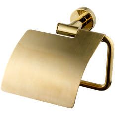 Tapwell Toalettpappershållare TA236 med lock (Mässing)
