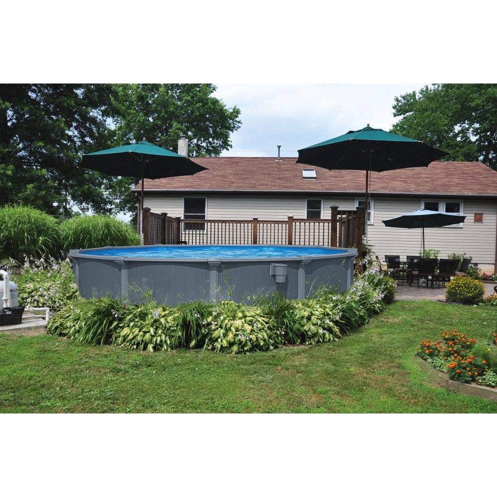 Bestway pool ovan mark Ø4,88m 132cm djup | Hydrium Stålväggspool Set (561CU)