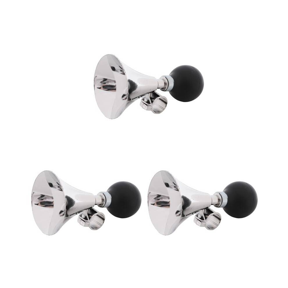 3X UPPERX Black Rubber Bulb 21mm Dia Handlebar Bike Bicycle Air Horn Bugle Trumpet