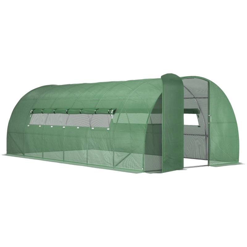 Växthus XXL 6x3x2 m grön