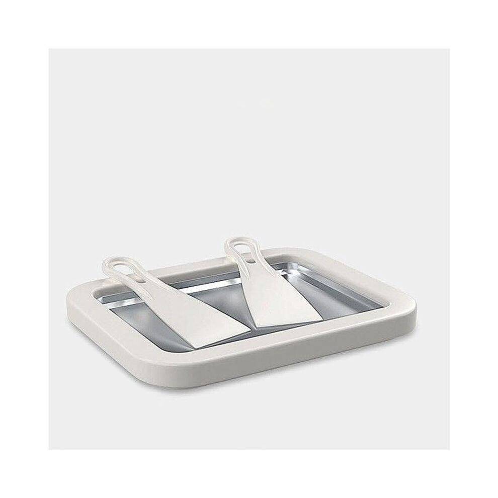 Ice Cream Sorbet Yogurt Machine Quick Cooling Plate with Scrapers Perfect for Making Soft Ice Cream and Smoothies