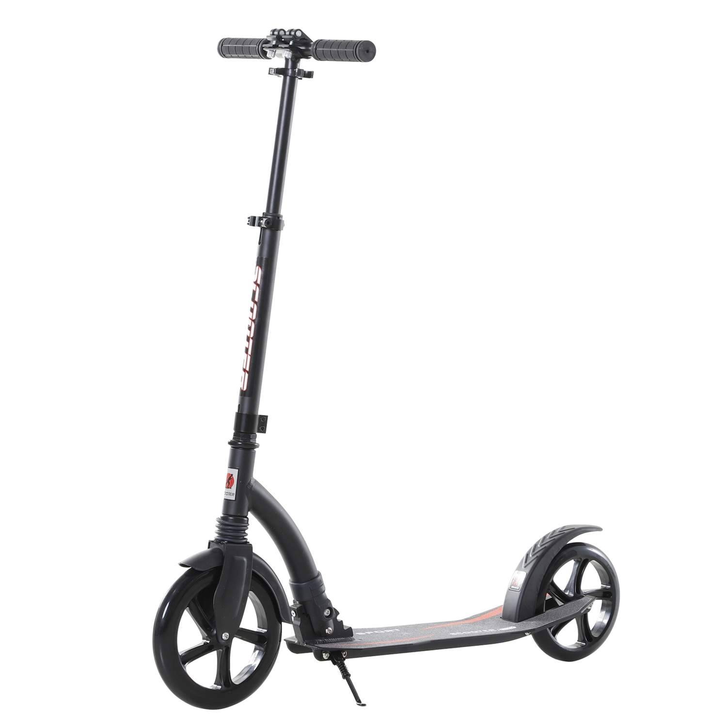 Sammenfoldelig børnescooter med stødabsorbering, justerbar