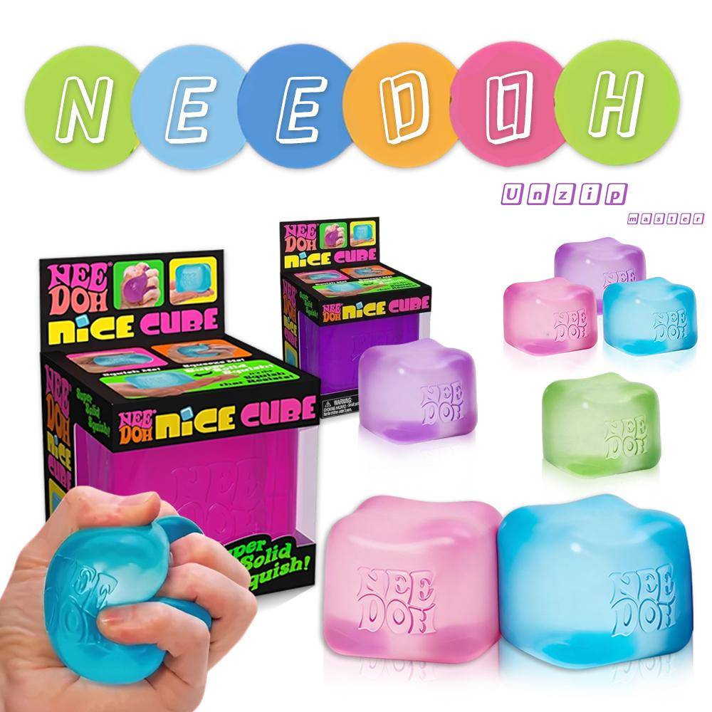 Schylling Needoh Nice Cube Sensorisk Klämleksak Med Super Solid Kläm Avstressande Ångest Sensorisk Leksak 2,25  Kub Festpresenter