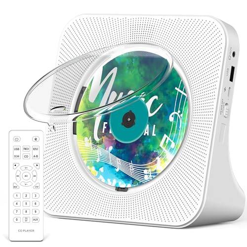 Greadio CD-Player Tragbar mit Bluetooth, CD-Player mit Fernbedienung