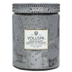Voluspa Large Jar Candle Makassar Ebony & Peach 100h - 510 g