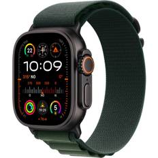 Apple Watch Ultra 2 Gps + Cellular 49mm Black Titanium Case With Dark Green Alpine Loop - Large