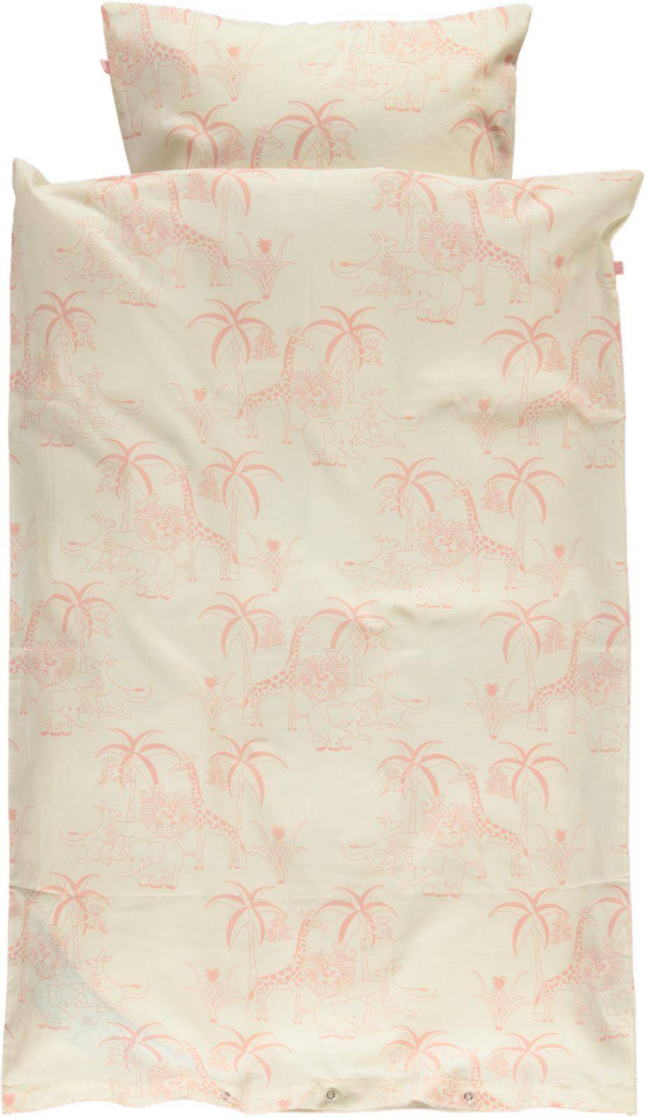 Småfolk Babybäddset 70x100 cm, Djungel/Silver Pink