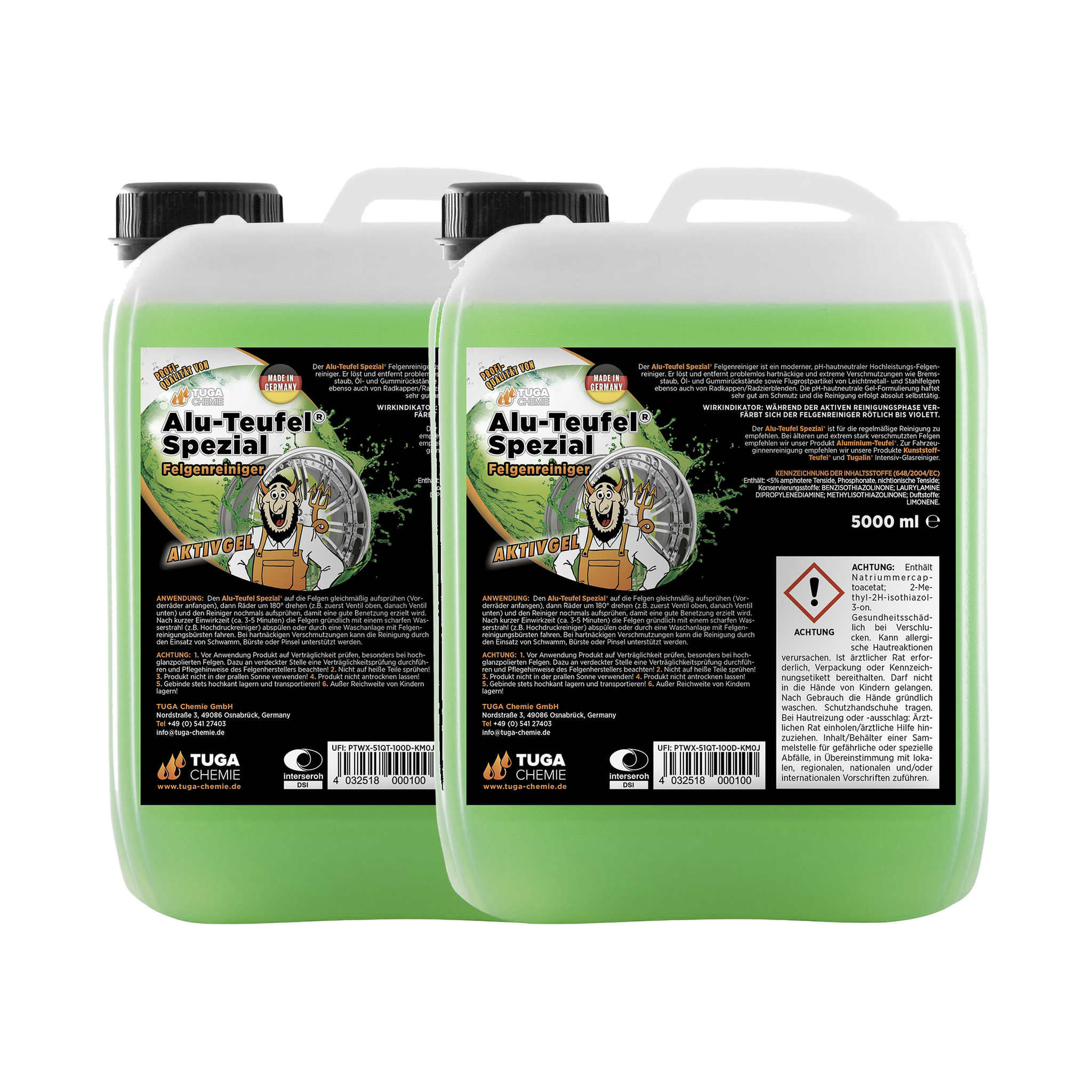 Alu-Teufel "Spezial"® (Green) Wheel Cleaner - 2x 5 Liter / 10 Liter