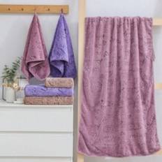 1 Piece Bath Towel Letter Heart Pattern Multiple Colors, Polyester Fiber, Rectangle, Suitable For Male And Female Couples, Swimming Bath Towel For Adults At Home, Quick Drying, Absorbent, Soft And Non-Fading, Suitable For Bathroom, Hotel, Gym, Festival, Party, Living Room, Etc