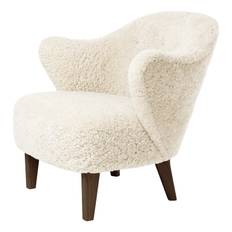 Ingeborg Stool - Sheepskin/Off White/Smoked Oak