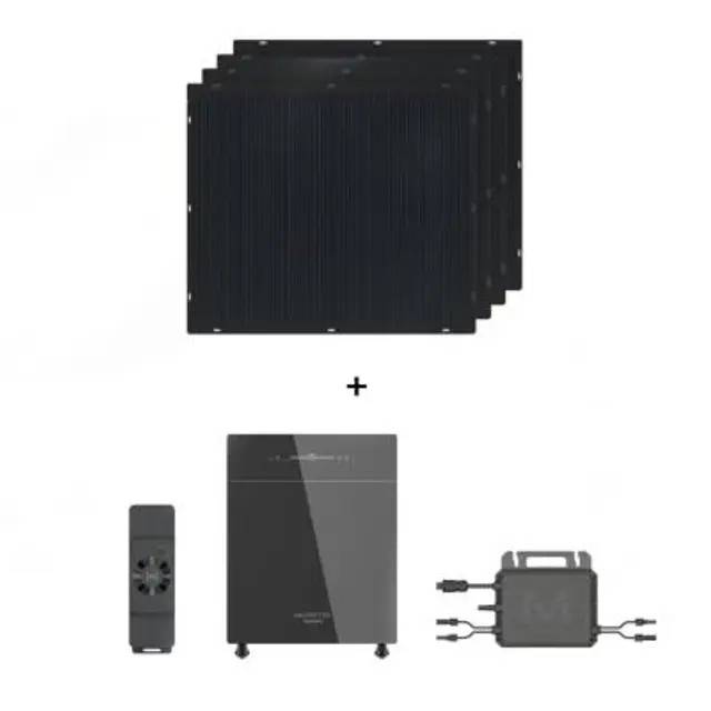 Speicher-Set - Apollo Flexibles Solarpanel 4x220W mit Venus E Gen 2.0 AC Speicher + CT002 3-Phasen Smart Meter + MST-MI0800 Mikrowechselrichter (0% MwSt. für PV)