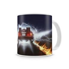 Delorean Fire Tracks kaffemugg