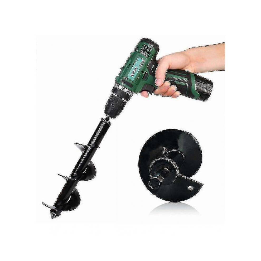 (4.6CMx37CM) 4 Sizes Garden Auger Drill Bit Tool Spiral Hole Digger Ground Drill Earth Drill 25-26s