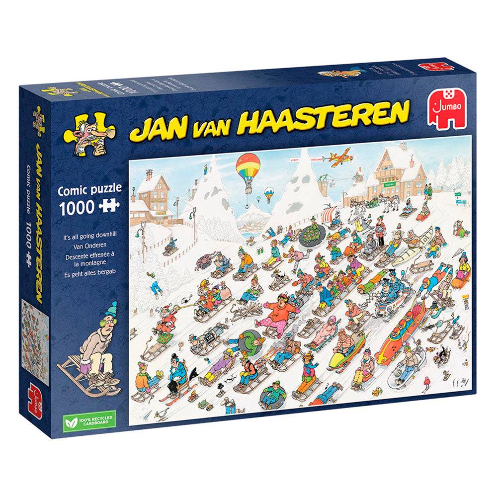 Jan Van Haasteren Puzzle - Its All Going Downhill (1000 pieces) Default Title