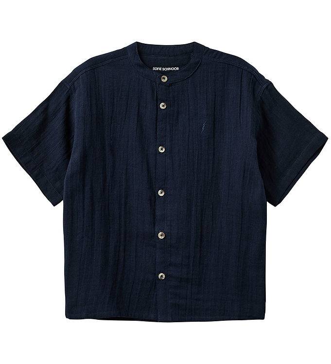 Sofie Schnoor Skjorte - Dark Blue - Sofie Schnoor - 6 år (116) - Skjorte K/Æ