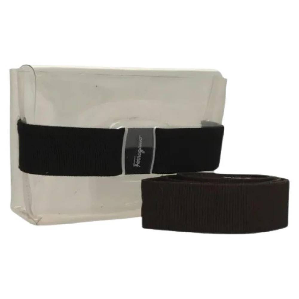 Salvatore Ferragamo Pre-owned Pre-owned Vinyl Skuldertaske - Vintage - Dame - Hvid - ONE SIZE - Uld