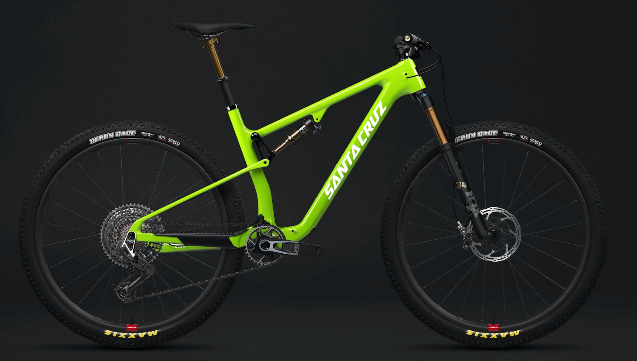 Santa Cruz - Blur - Lime Grøn - L / XX SL AXS TR RSV | Carbon CC
