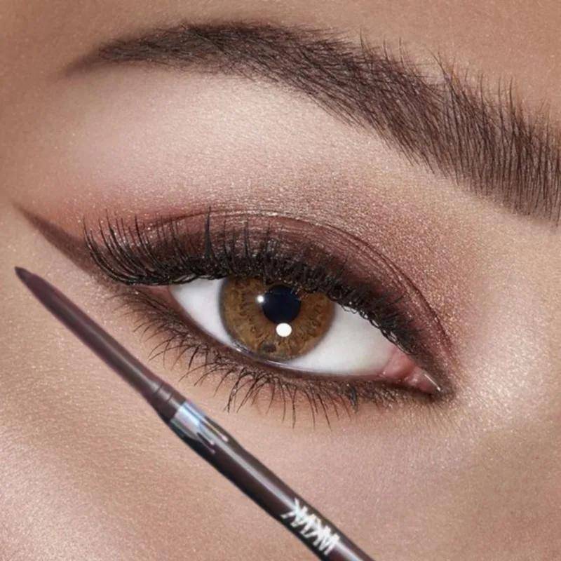 Vattentät Eyeliner Penna Brun Liggande Silkesmask Penna Mjuk Lätt att Bära Snabbtorkande Slät Ögonliner Långvarig Nedre Ögonfranspenna Smink