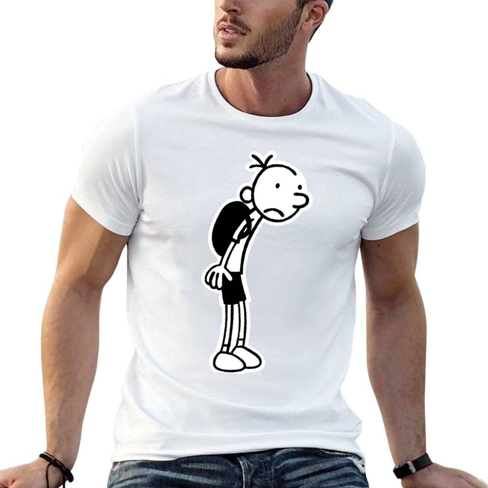 Diary Of A Wimpy Kid Design T-shirt Bomulls-T-shirts Unisex 100 T-shirt Unisex Designer-T-shirt För Unisex 100 Procent Bomullst-shirt cm white