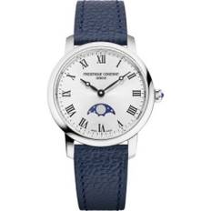 Frederique Constant, Accessoarer, Dam, ONE Size, Läder, Fc-206Rs1S6 - Moneta Moonphase - gray (ONE SIZE)