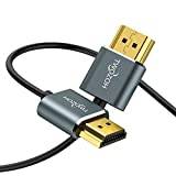 Twozoh Ultra Thin HDMI to HDMI Cable 10M, Hyper Slim HDMI 2.0 Cable, Extremely Flexible 4K HDMI Cord Supports 3D/4K@60Hz, 2160P, 1080P