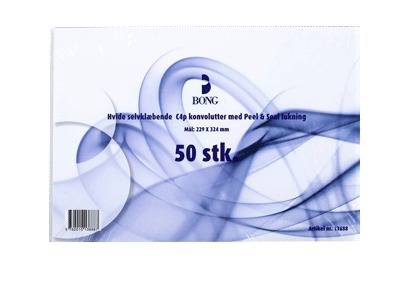 Kuverter C4 lukl. 80g - 50 stk