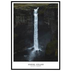 Plakat Háifoss vandfald - Island