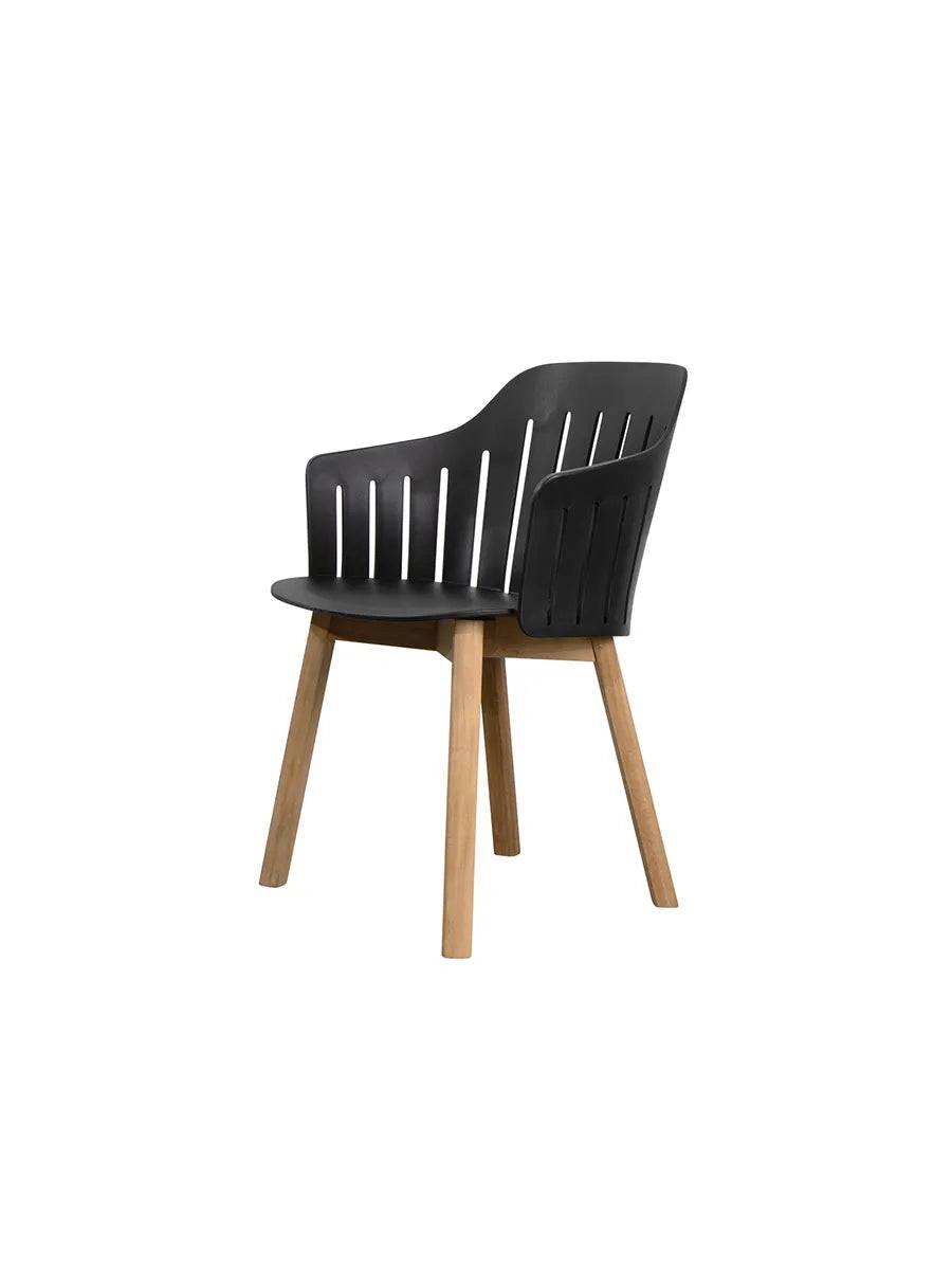Choice Stol fra Cane-line Black / Teak - Jacobsen Plus