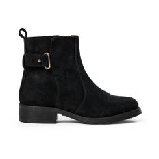 MOS MOSH, Sko, Dame, Sort, 41 EU, Uld, Chunky Heel Ruskind Støvler Sort