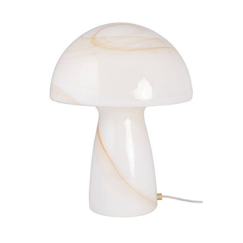 Globen Lighting Fungo swirl 30 bordslampa beige/vit