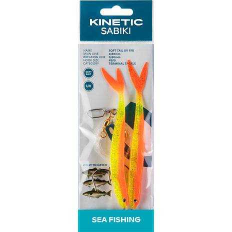 Kinetic Sabiki Soft Tail UV forfang