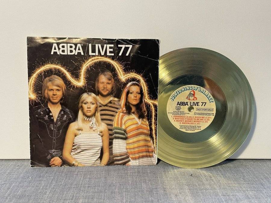 ABBA - Live 77 RARE FLEXIDISC