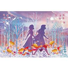 70 Piece Jigsaw Puzzle Frozen 2 Silhouette (Elsa & Anna) [Puzzle Decoration] (10x14.7cm)