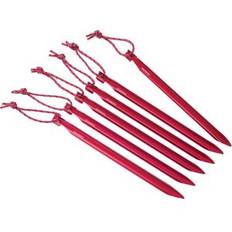 MSR Groundhog Tent Stakes Zeltheringe Unisex Rot (6. Stück)