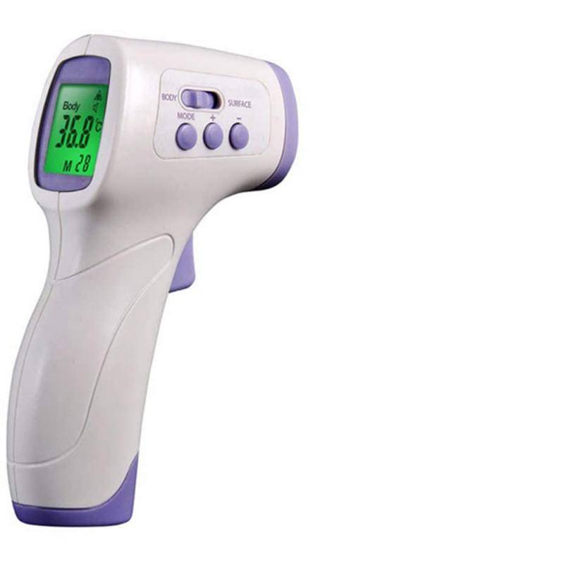 Toppmärket digital infraröd termometer infraröd hygrometer ir panna för vuxen termometer temperatur pistol beröringsfri mätare - Grå