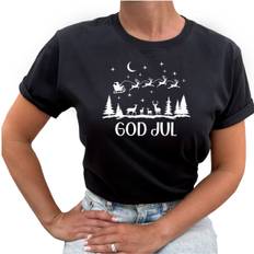 God Jul T-shirt - Svart / XS