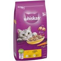 Ekonomipack: Whiskas torrfoder - 1+ Kyckling (2 x 3,8 kg)