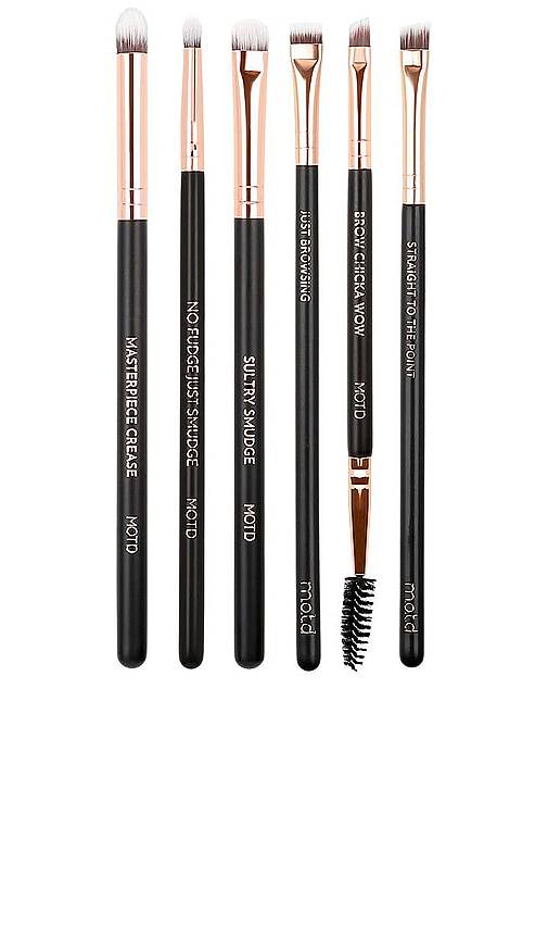 M.O.T.D. Cosmetics PINSEL-SET FÜR DIE AUGEN THE FINE PRINT in Black.