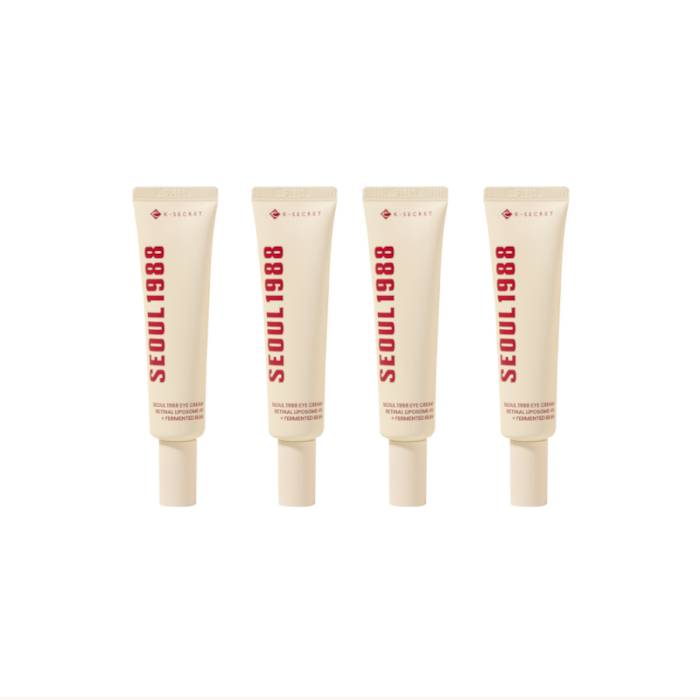 KSECRET - SEOUL 1988 Eye Cream : Retinal Liposome 4% + Fermented Bean - 30ml (4ea) Set - black