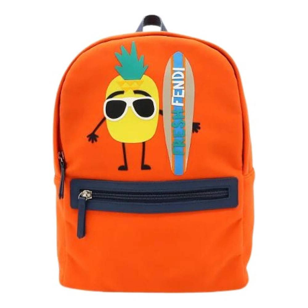 Fendi Vintage - Pre-owned Neoprene Läder Ananas Ryggsäck Vintage - unisex - ONE Size - Läder
