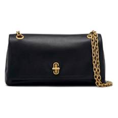 Marc Jacobs, Tasker , Dame, Sort, ONE SIZE, Uld, Dobbelt Kæde Skuldertaske