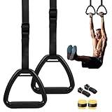 Calisthenics Ringar, Gymnastikringar för Pull Up | Träningsringar med remmar - Halkfri träningsutrustning, justera remmar Fitnessutrustning, träningstillbehör för hemmagym
