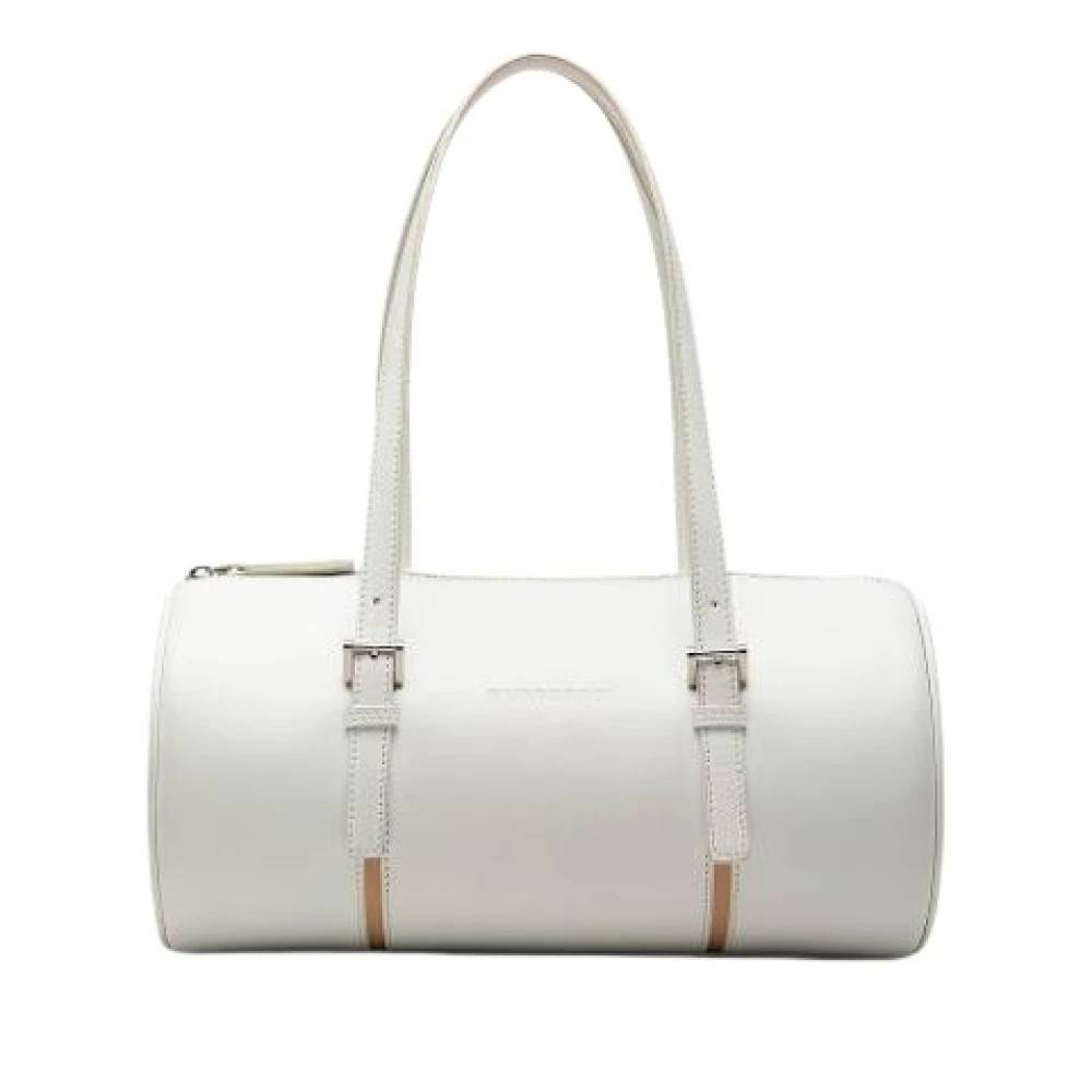Burberry Vintage Pre-owned Vintage Skuldertaske - Vintage - Dame - Hvid - ONE SIZE - Uld