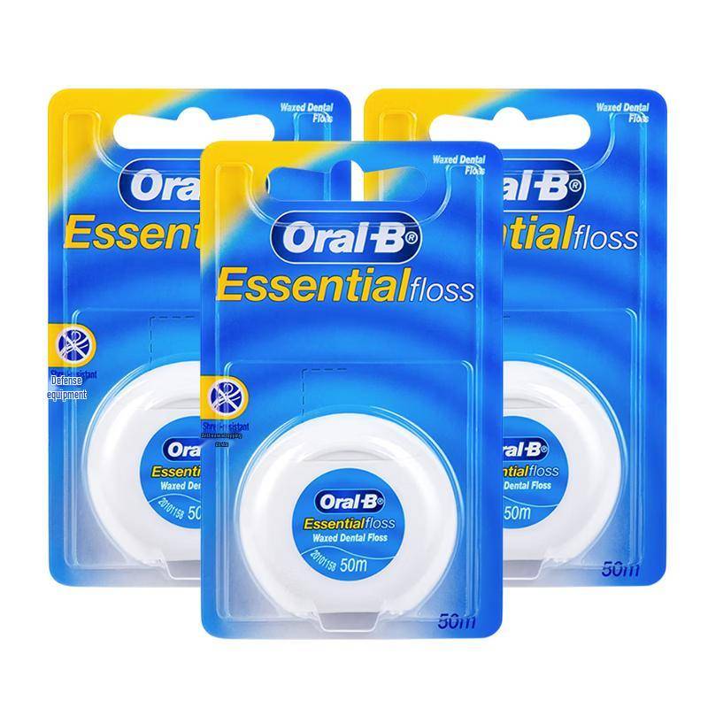 Oral-B Micro-Wax Dental Floss, Ultra-Fine Flat Line, 3-Pack