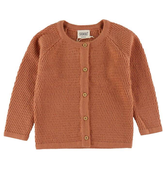 Voksi Cardigan - Ull - Sandsten Peach - Voksi - 62/68 - Cardigan