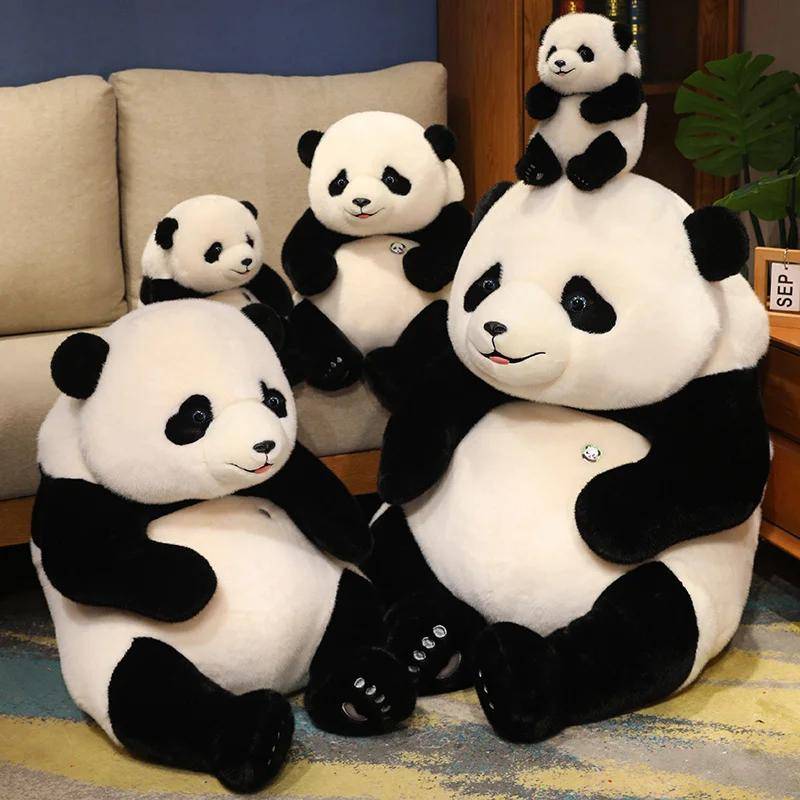 Hett 25~50CM Söt Baby Stor Jättepanda Björn Gosedjur Fylld Djur Docka Djur Leksak Kudde Tecknad Kawaii Dockor Flickor Älskare Gåvor
