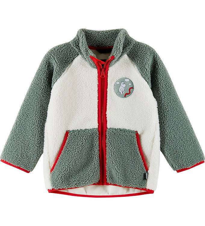 Reima Fleecejakke - Teddy - Moomin Kramgo - Stone Green - Reima - 4 år (104) - Fleecejakke