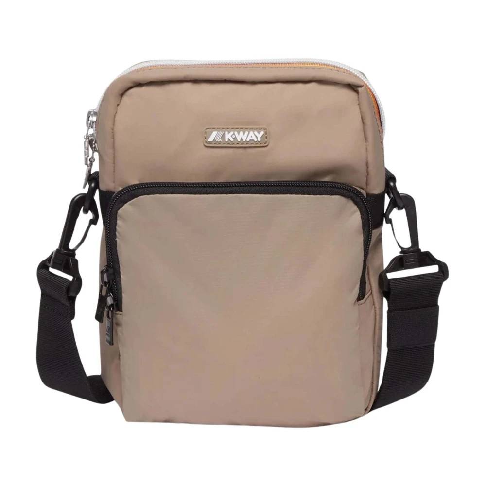 K-Way Erloy Skuldertaske - Tasker - Herre - Beige - ONE SIZE - Uld