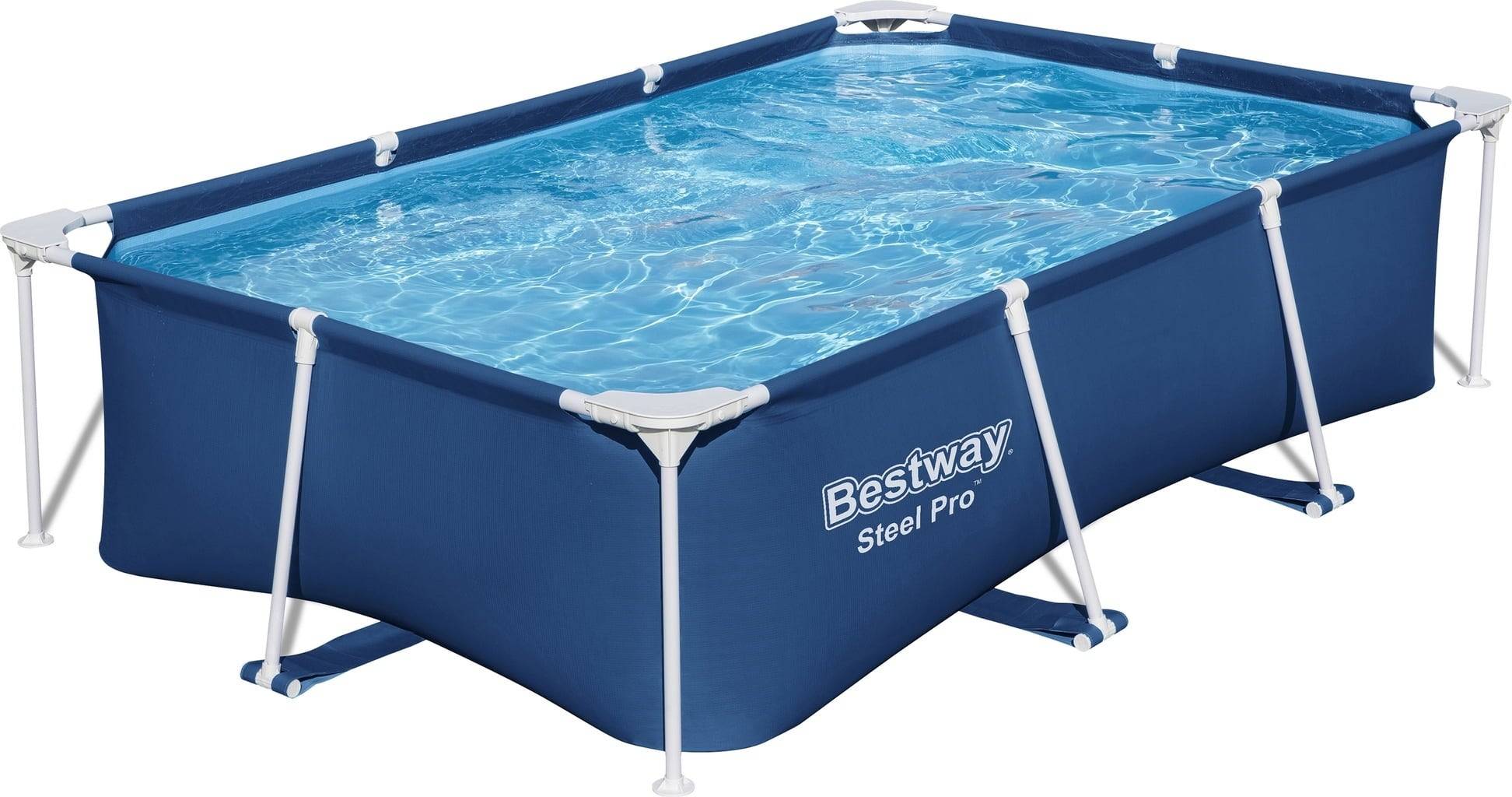 Steel Pro™ Frame Pool ohne Pumpe 259 x 170 x 61 cm, dunkelblau, eckig